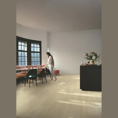 Плитка ПВХ Quick Step Vinyl Flex Fuse Дуб льняной серо-бежевый SGMPC20328 (1500x228.6x2,5мм)