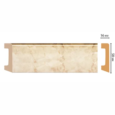 Плинтус напольный DECOMASTER D234-80 ДМ (58*16*2400мм)
