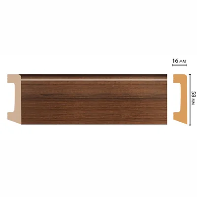 Плинтус напольный DECOMASTER D234-74ДМ (58*16*2400мм)