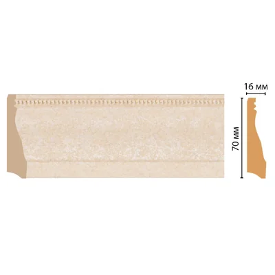 Плинтус напольный DECOMASTER 193-18D ДМ (70*16*2400 мм)