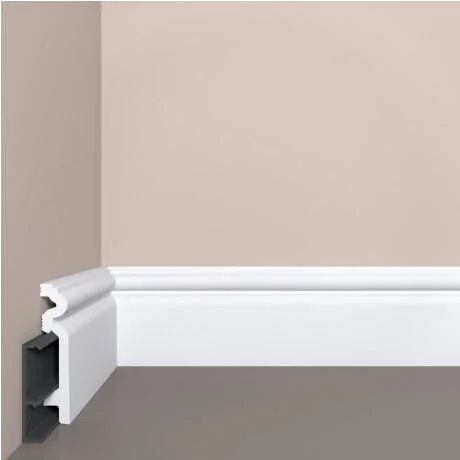 Плинтус напольный Bello Deco П14 90-19 с монтажной планкой (2000х19х90 мм)