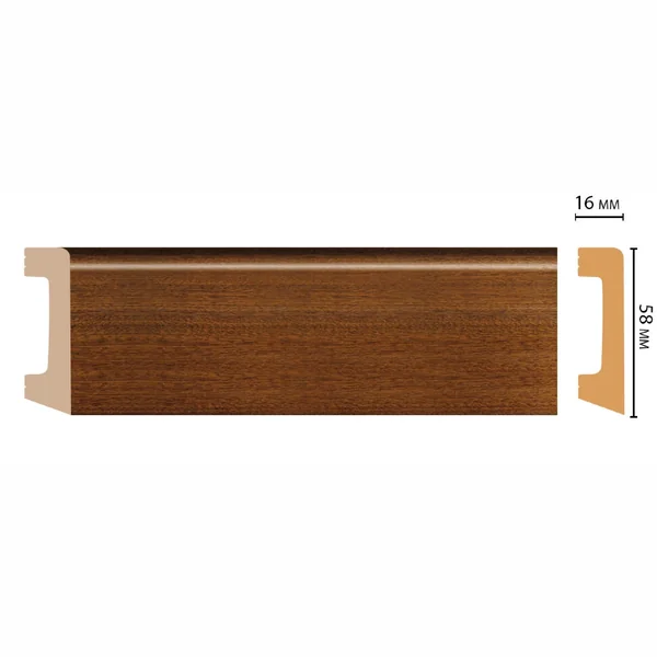 Плинтус напольный DECOMASTER D234-75ДМ (58*16*2400мм)