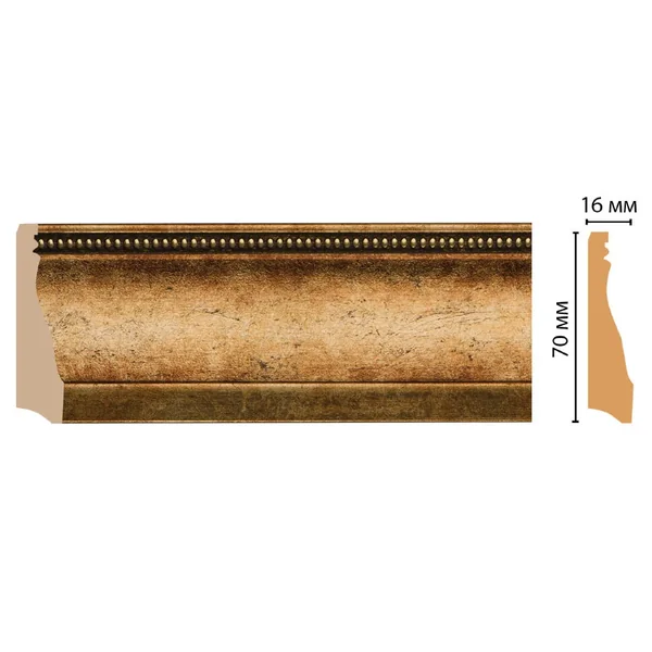 Плинтус напольный DECOMASTER 193-57 (70*16*2400мм)