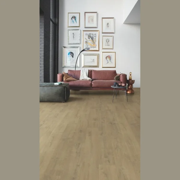 Плитка ПВХ Quick Step Balance Clik Дуб бархатный песочный BACL 40159
