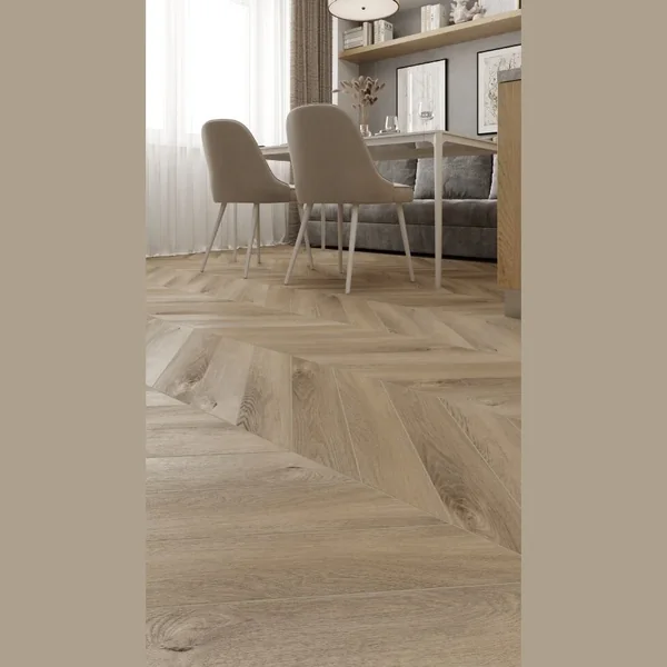 Кварцвиниловая клеевая плитка Alpine Floor CHEVRON ALPINE LVT Дуб Синистра ECO 20-6