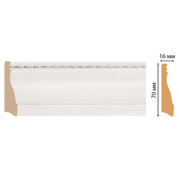 Плинтус напольный DECOMASTER 193-60 ДМ (70*16*2400 мм)