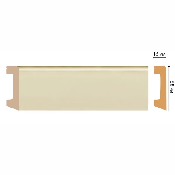 Плинтус напольный DECOMASTER D234-61ДМ (58*16*2400мм)