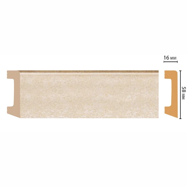 Плинтус напольный DECOMASTER D234-18DДМ (58*16*2400мм)