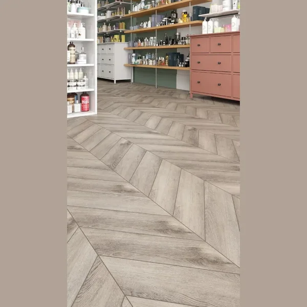 Кварцвиниловая клеевая плитка Alpine Floor CHEVRON ALPINE LVT Дуб Исида 20-8