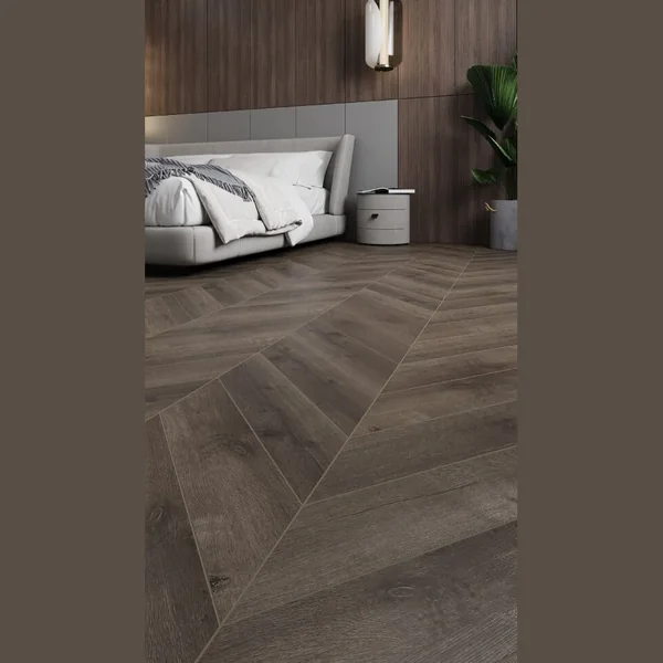 Кварцвиниловая клеевая плитка Alpine Floor CHEVRON ALPINE LVT Дуб Антарес 20-9