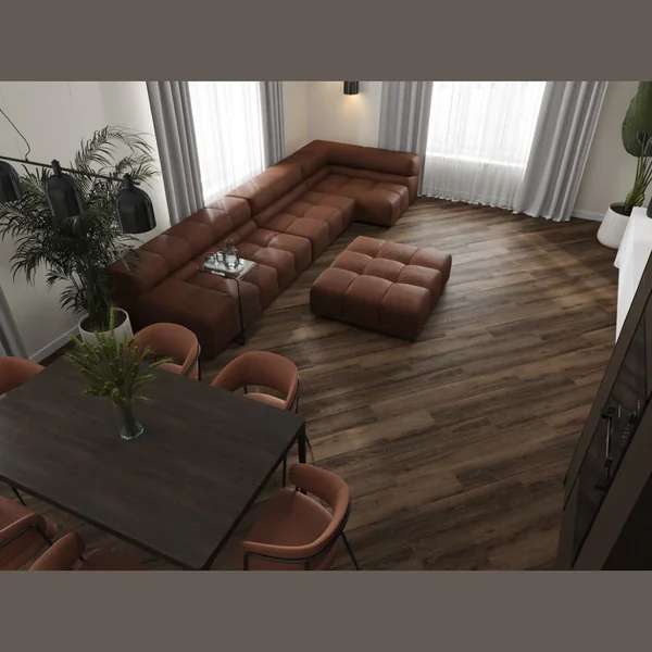 Каменный SPC ламинат CronaFloor Grand Sequoia GS003 Дуб Обыкновенный (1200х180х5 мм)