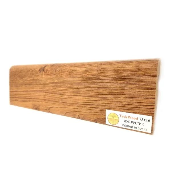 Плинтус Teckwood Дуб Рустик (Oak Rustic) 75 мм