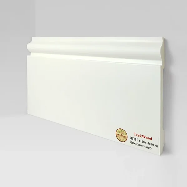 Плинтус Teckwood Белый ДП10 120х14