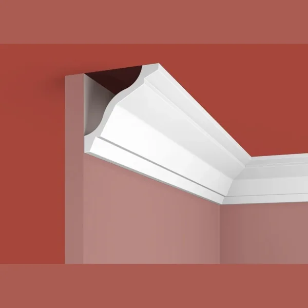 Потолочный плинтус Cosca Decor KX028, 75х75x2000, экополимер