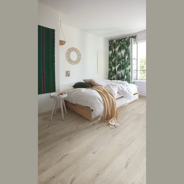 Плитка ПВХ Quick Step LIVYN Pulse Click Plus Дуб хлопковый белый PUGP40200