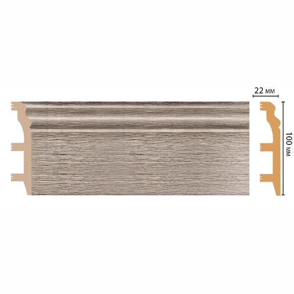 Плинтус напольный DECOMASTER D232-77ДМ (100*22*2400мм)