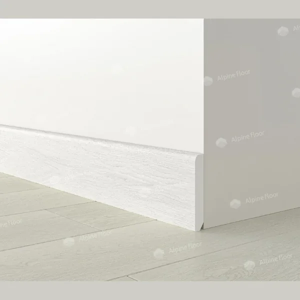 Напольный плинтус Parquet Light Белый SK 13-0 (2200х80х12.5мм)