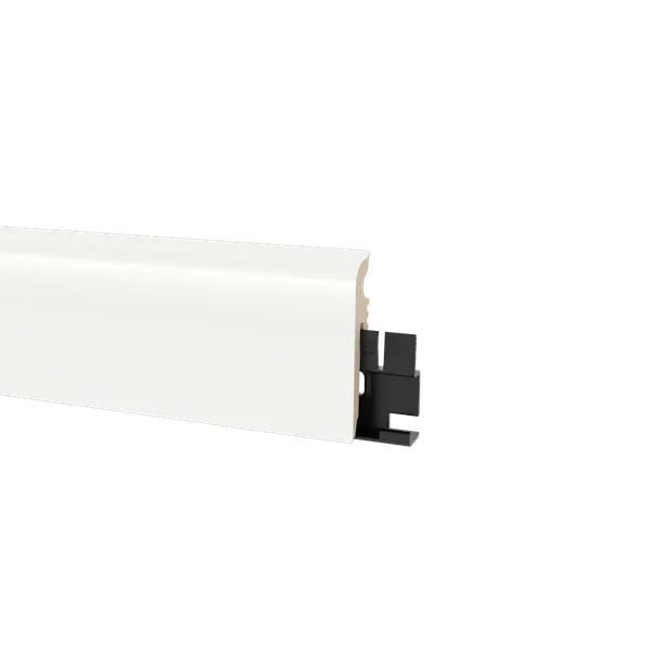 Плинтус из дюрополимера Arbiton VIGO 60 MONO 001 БЕЛЫЙ 2200x60x10