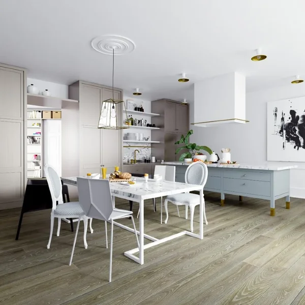 Паркетная доска ESTA Дуб Vivid Olive Grey Ivory Pores