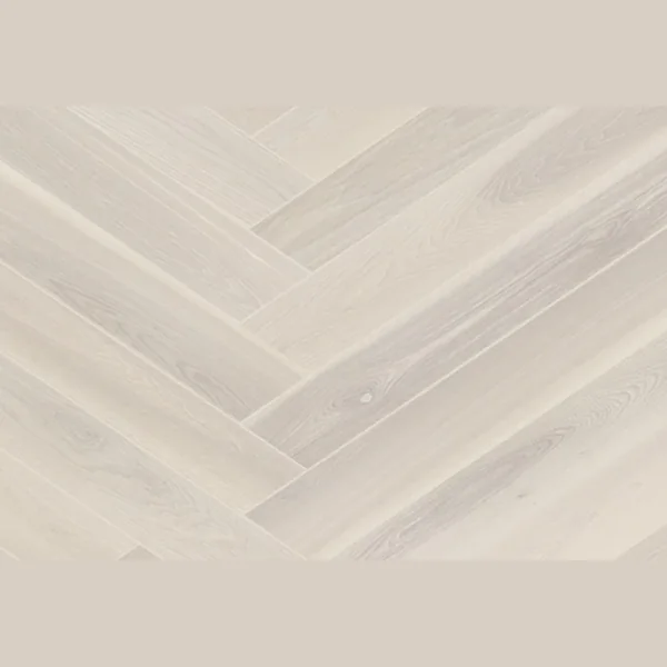 Паркетная доска ESTA Ясень Chevron Elegant Frost Ivory Pores
