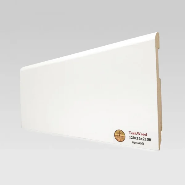 Плинтус Teckwood Белый прямой 120