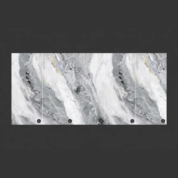 Бамбуковая HD панель под мрамор Байджакс 9020 А (2800х1100х8 мм)