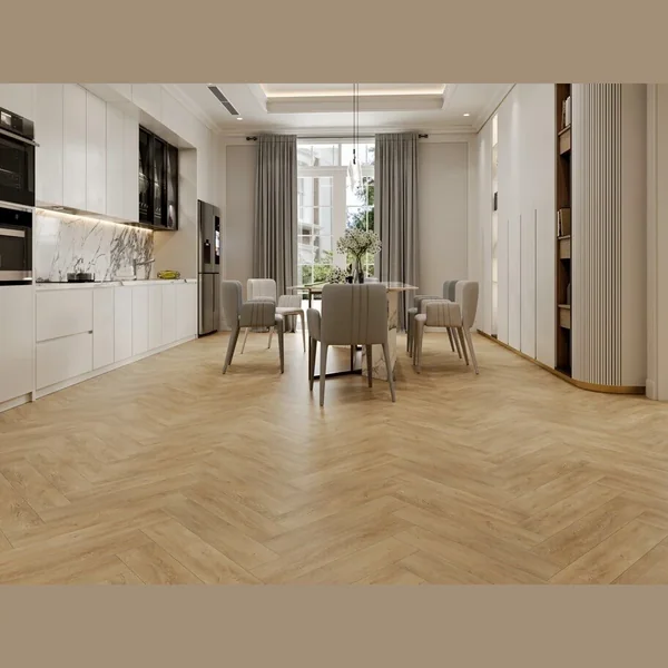 Каменный SPC ламинат EVOFLOOR Parquet Click Oak Sand Дуб Песочный (600х125х4.0мм)