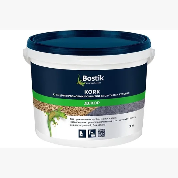 Клей для пробки Bostik KORK 3 кг