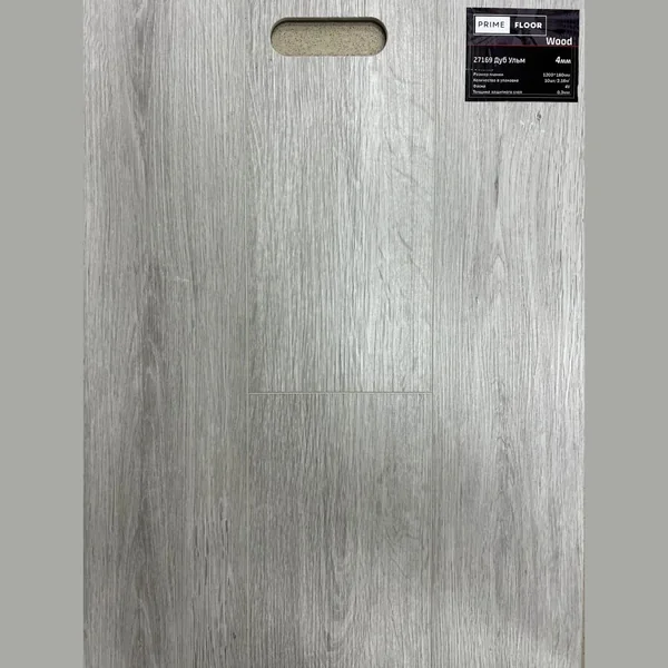Каменный SPC ламинат PrimeFloor Wood Дуб Ульм (1200х180х4 мм)