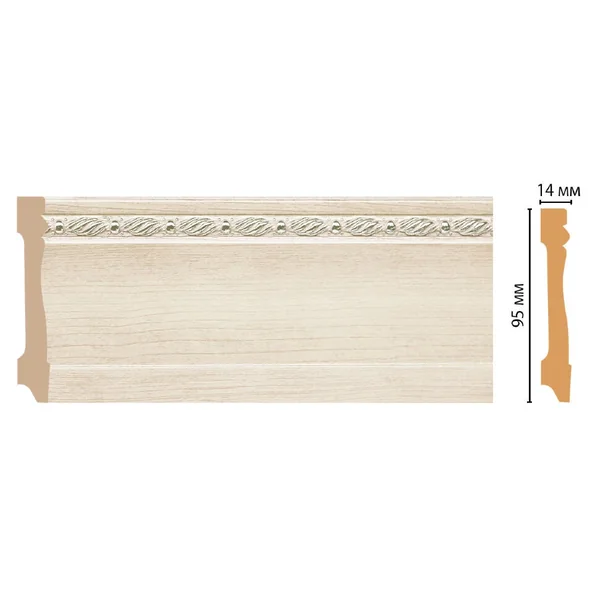 Плинтус напольный DECOMASTER 195-14 (95*14*2400мм)