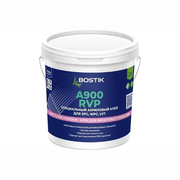 Специальный акриловый клей Bostik A900 RVP для SPC, WPC, LVT 6 кг