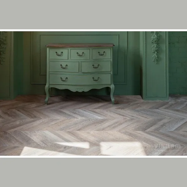 Виниловый ламинат VINILAM PARQUET CHEVRON 8,5 мм RI153616CL4 Шеврон Шампань (1.58)