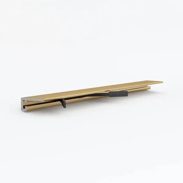 Микроплинтус Laconistiq MICRO 15 CLASSIC Золотой анодированный (2450х15х5мм)
