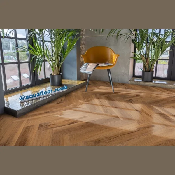 Виниловый SPC ламинат AQUAFLOOR Space Parquet Light (Click) AF4509PQL (610x122x4.5 мм)