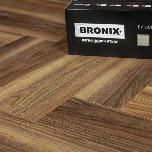 Каменный SPC ламинат BRONIX KVARR Herringbone Walnut (635х127х4мм)