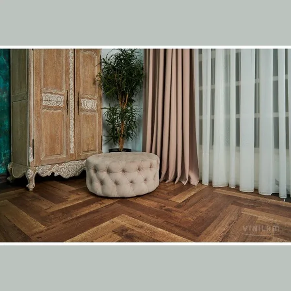 Виниловый ламинат VINILAM PARQUET HERRINGBONE 6,5 мм IS11177 Паркет Версальский (2,07)