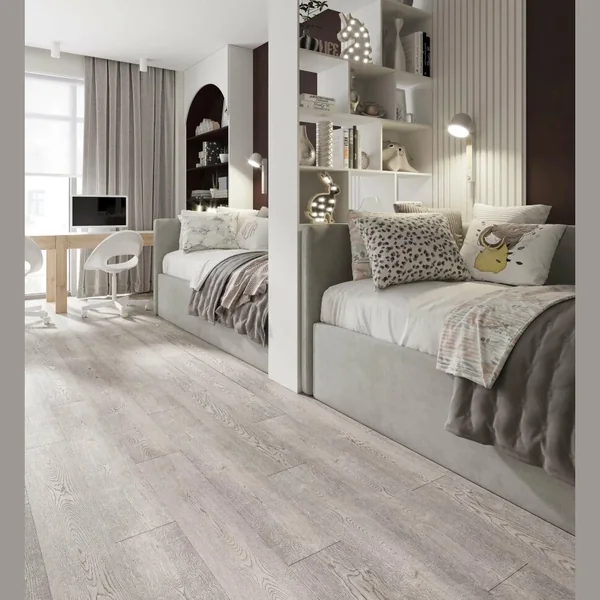 Каменный SPC ламинат AlixFloor City Line Дуб йоркширский серый