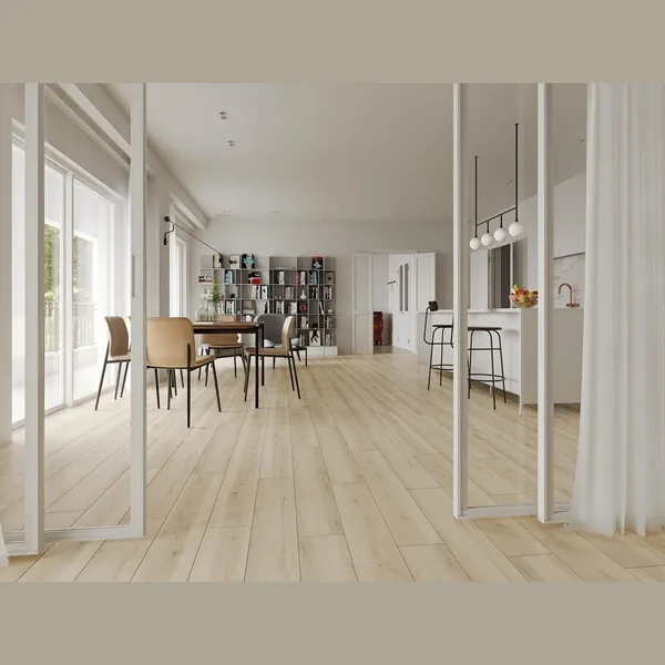 Каменный SPC ламинат EVOFLOOR Home Дуб Белый (1220х183х4)