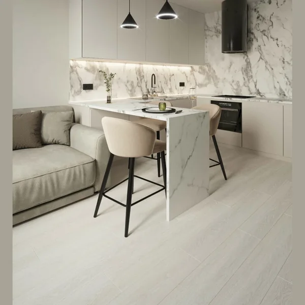 Каменный SPC ламинат AlixFloor City Line Дуб светло-серый