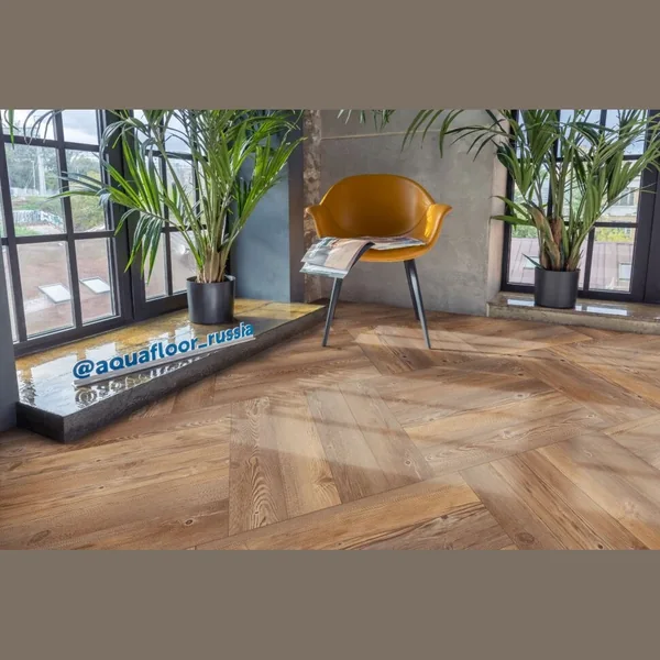 Виниловый SPC ламинат AQUAFLOOR Space Parquet Light (Click) AF4504PQL (610x122x4.5 мм)