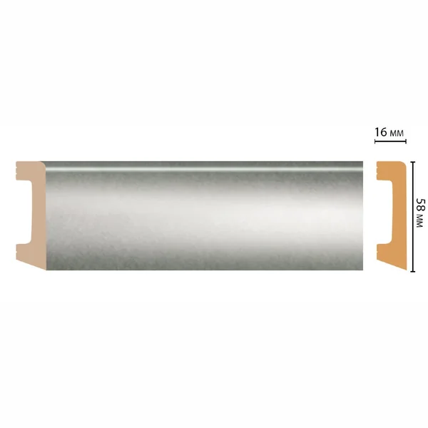 Плинтус напольный DECOMASTER D234-375ДМ (58*16*2400мм)