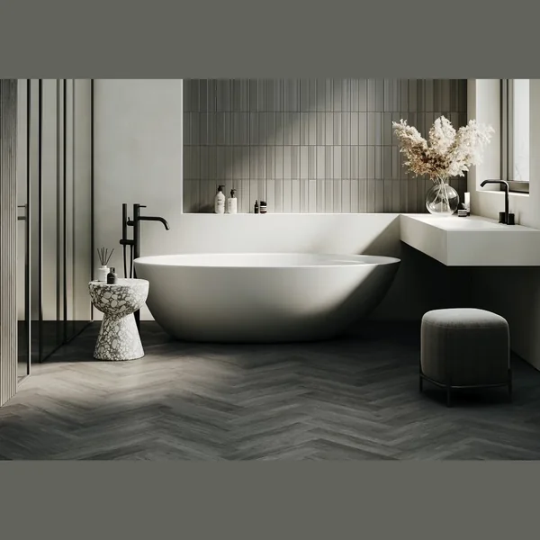 Кварцевый SPC ламинат Home Expert Parquet Design Дуб Меланж 44-5001-5 (400х100х4,5мм)