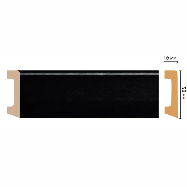Плинтус напольный DECOMASTER D234-195ДМ (58*16*2400мм)