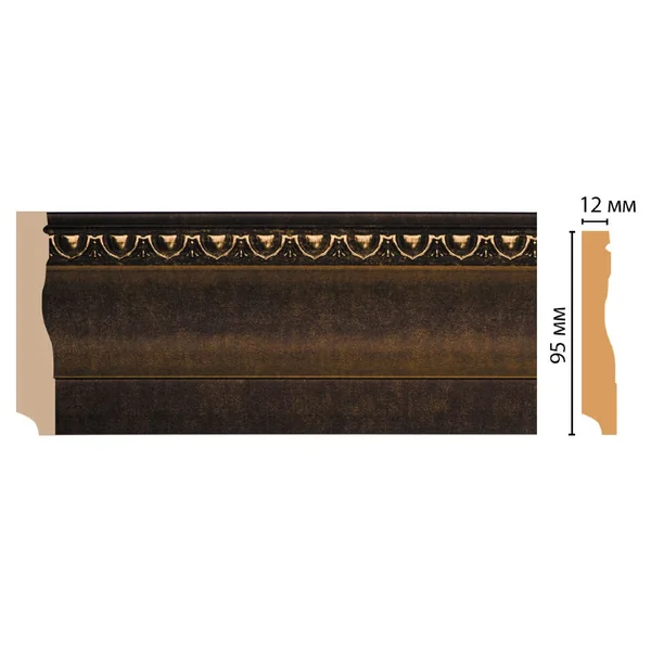 Плинтус напольный DECOMASTER 153-56 ДМ (95*12*2400 мм)