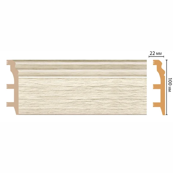 Плинтус напольный DECOMASTER D233-1070ДМ (120*23*2400мм)